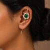 Drop Meena Kari Earcuff Beautiful Jewelry for Stylish Look 11 Drop Meena Kari Earcuff stylish brass jewelry design