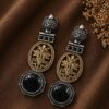Two Tone Earring stylish brass jewelry design