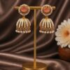 Gold Plated Jhumka Earring stylish brass jewelry design