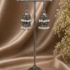 Silver Jhumki Earring stylish brass jewelry design
