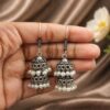 Silver Jhumki Earring stylish brass jewelry design