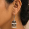 Silver Jhumki Earring stylish brass jewelry design