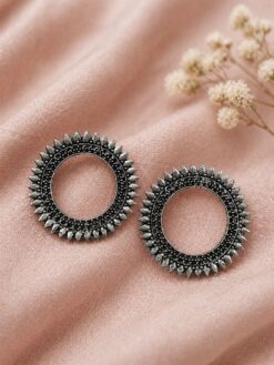 Silver Chandbali Earring stylish brass jewelry design