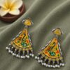 Hand Painted Earring artistic jewelry design