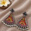 Hand Painted Earring artistic jewelry design