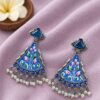 Hand Painted Earring artistic jewelry design