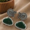 Peacock Earring stylish brass jewelry design