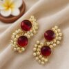 Gold Plated Earring stylish brass jewelry design