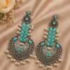 Floral Art Earring stylish brass jewelry design