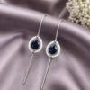 Drop Meena Kari Earcuff stylish brass jewelry design