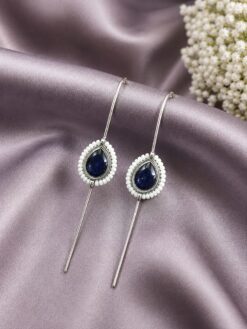 Drop Meena Kari Earcuff stylish brass jewelry design