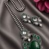 Oxidized Necklace Set traditional jewelry design