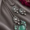 Oxidized Necklace Set traditional jewelry design