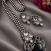Oxidized Necklace Set traditional jewelry design