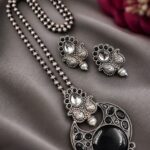 Designer Leaf Oxidized Necklace Set Traditional Jewelry for Beautiful Look