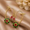 Gold Plated Meenakari Earcuff stylish jewelry design