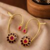 Gold Plated Meenakari Earcuff stylish jewelry design