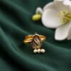 Designer Ring stylish brass jewelry design