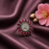 Silver Ring stylish brass jewelry design