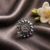 Silver Ring stylish brass jewelry design