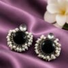 Round Stud Earring stylish brass jewelry design