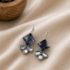 Silver Hook Earring stylish brass jewelry design