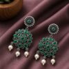 Floral Art Earring stylish brass jewelry design