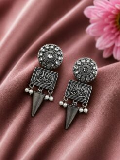 Floral Dangler Earring stylish brass jewelry design