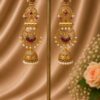 Floral Jhumka Earring stylish brass jewelry design