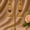 Floral Jhumka Earring stylish brass jewelry design