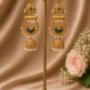 Floral Jhumka Earring stylish brass jewelry design