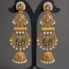 Floral Jhumka Earring stylish brass jewelry design