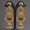 Floral Jhumka Earring stylish brass jewelry design