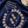 AD Necklace Set stylish brass jewelry design