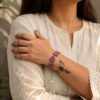 Designer Floral Bracelet stylish brass jewelry design