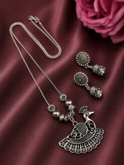 Silver Duck Necklace stylish brass jewelry design
