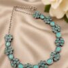 Floral Art Necklace stylish brass jewelry design