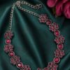 Floral Art Necklace Exquisite Premium Jewelry for Elegant Traditional Style 5 Floral Art Necklace stylish brass jewelry design