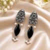 Dangler Floral Art Earring stylish brass jewelry design