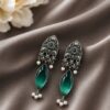 Dangler Floral Art Earring stylish brass jewelry design