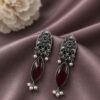 Dangler Floral Art Earring stylish brass jewelry design