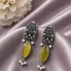 Dangler Floral Art Earring stylish brass jewelry design
