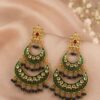 Hand Painted Earring stylish brass jewelry design