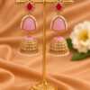 Gold Plated Jhumka Earring stylish brass jewelry design