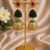Gold Plated Jhumka Earring stylish brass jewelry design