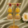 Gold Plated Jhumka Earring stylish brass jewelry design