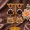 Gold Plated Jhumka Earring stylish brass jewelry design