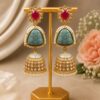 Gold Plated Jhumka Earring stylish brass jewelry design