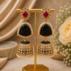 Gold Plated Jhumka Earring stylish brass jewelry design