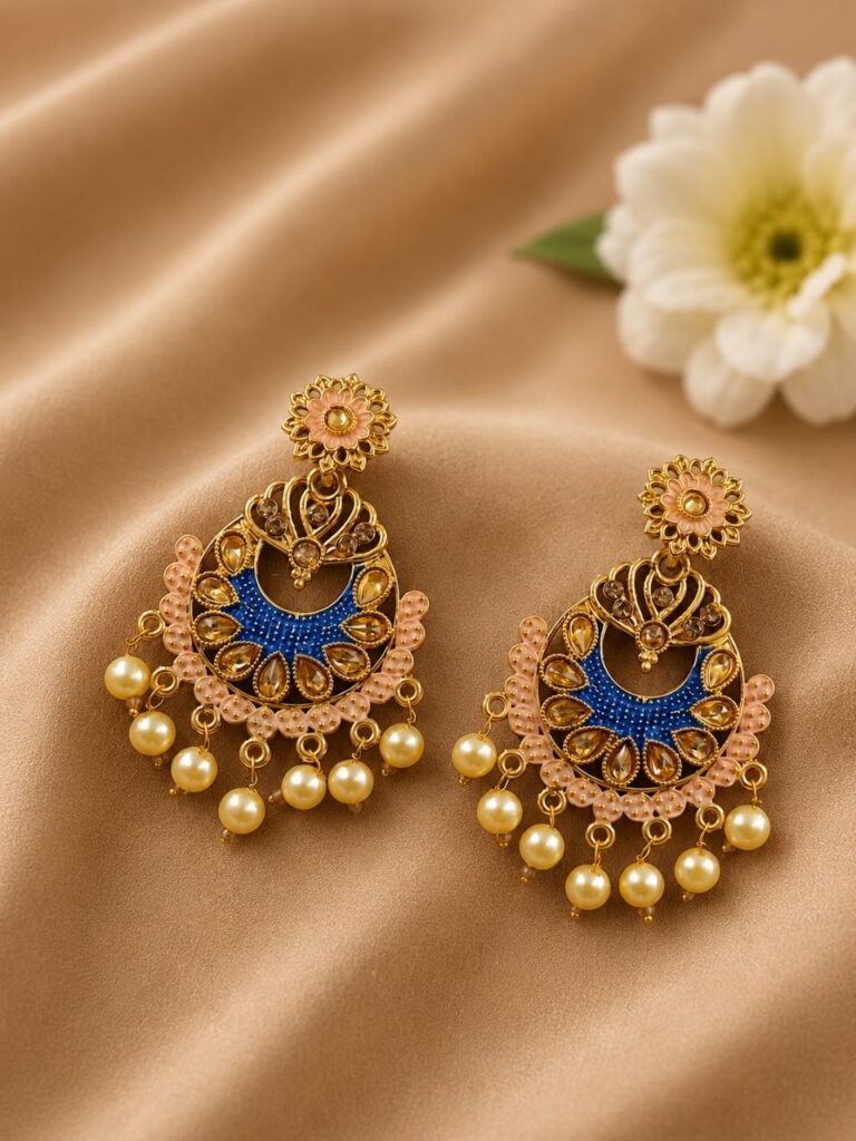 Hand Painted Earring Unique Artistic Design for Beautiful Style